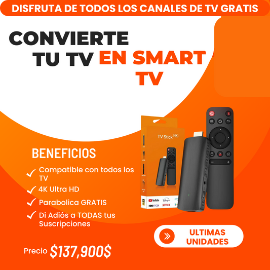 SMART TV STICK 4K PREMIUM + REGALO ESPECIAL