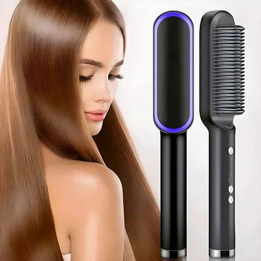 CEPILLO PREMIUM  ALISADOR QUITA FRIZZ PROFESIONAL 👱🏻‍♀️ + CREMA ALISADORA ✅